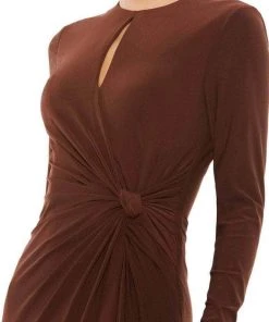 Ieena Duggal 55708 - Keyhole Neckline Long Sleeved Dress 16 Ieena Duggal 55708 - Keyhole Neckline Long Sleeved Dress