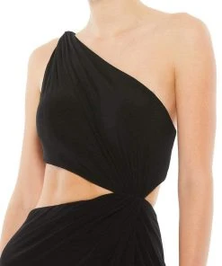 Ieena Duggal - 67937I One Shoulder Cutout High Slit Dress 12 Ieena Duggal - 67937I One Shoulder Cutout High Slit Dress