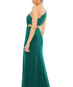 Ieena Duggal - 67937I One Shoulder Cutout High Slit Dress 13 Ieena Duggal - 67937I One Shoulder Cutout High Slit Dress