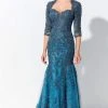 Ivonne D By Mon Cheri - 120D05W Queen Anne Embroidered Long Dress