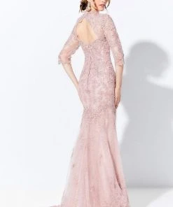 Ivonne D By Mon Cheri - 120D05W Queen Anne Embroidered Long Dress 9 Ivonne D By Mon Cheri - 120D05W Queen Anne Embroidered Long Dress