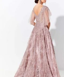 Ivonne D By Mon Cheri - 120D10 Embroidered Lace Pleated A-Line Gown 28 Ivonne D By Mon Cheri - 120D10 Embroidered Lace Pleated A-Line Gown