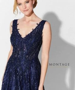 Ivonne D By Mon Cheri - 120D10 Embroidered Lace Pleated A-Line Gown 33 Ivonne D By Mon Cheri - 120D10 Embroidered Lace Pleated A-Line Gown