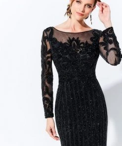 Ivonne D For Mon Cheri Ivonne D By Mon Cheri - 120D11 Stone Embellished Lace Dress