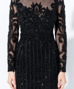 Ivonne D For Mon Cheri Ivonne D By Mon Cheri - 120D11 Stone Embellished Lace Dress