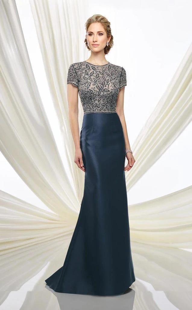 Ivonne D By Mon Cheri Long Mikado Fit And Flare Evening Dress 216D45 3 Ivonne D By Mon Cheri Long Mikado Fit And Flare Evening Dress 216D45