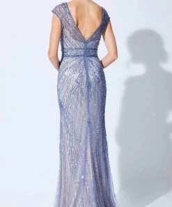 Ivonne D For Mon Cheri Ivonne D By Mon Cheri - V-Neck Sheath Evening Dress 9 Ivonne D For Mon Cheri Ivonne D By Mon Cheri - V-Neck Sheath Evening Dress