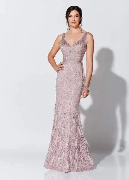 Ivonne D For Mon Cheri - Embroidered Feathered Dress 119D52 - 1 Pc Delphinium In Size 10 Available 3 Ivonne D For Mon Cheri - Embroidered Feathered Dress 119D52 - 1 Pc Delphinium In Size 10 Available