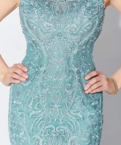 Ivonne D For Mon Cheri - Embroidered Scoop Gown 119D51