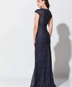 Ivonne D For Mon Cheri - Plunging Sweetheart Dress 119D59 - 1 Pc Rose Gold In Size 8 Available