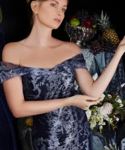 Janique - 62125 Metallic Ombre Trumpet Gown