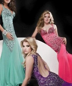 Jasz Couture - 4614 Dress In Fuschia