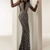 Jasz Couture - 6234 Jeweled Long Sleeve Sheath Dress 1 Jasz Couture - 6234 Jeweled Long Sleeve Sheath Dress