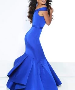 Jasz Couture - 6408 Off Shoulder Tiered Ruffle Mermaid Gown 7 Jasz Couture - 6408 Off Shoulder Tiered Ruffle Mermaid Gown