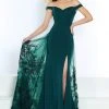 Jasz Couture - 6461 Off-Shoulder Lace Appliques Sheath Dress 1 Jasz Couture - 6461 Off-Shoulder Lace Appliques Sheath Dress