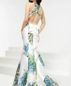 Jasz Couture - Floral Halter Evening Gown 5937