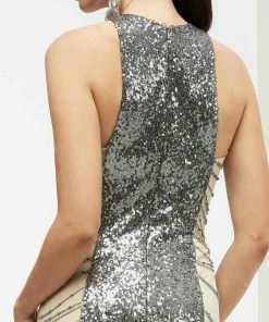 Jasz Couture - Halter Sequined Long Gown 5933