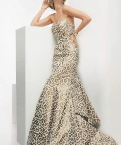Jasz Couture - Leopard Sweetheart Mermaid Gown 5911