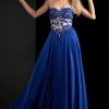 Jasz Couture - Strapless Lace Applique Gown 5813 1 Jasz Couture - Strapless Lace Applique Gown 5813