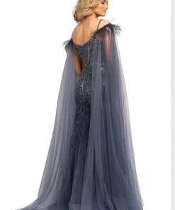 Johnathan Kayne - 2173 Beaded Sweetheart Feathered Trumpet Dress 13 Johnathan Kayne - 2173 Beaded Sweetheart Feathered Trumpet Dress