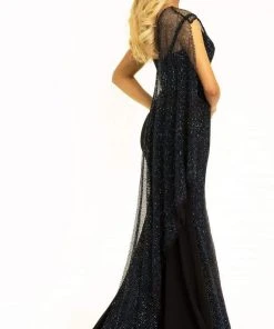 Johnathan Kayne - 2309 Asymmetrical Sheath Evening Dress