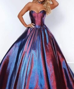 Johnathan Kayne - 2411 Sweetheart Metallic Ballgown 9 Johnathan Kayne - 2411 Sweetheart Metallic Ballgown