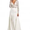 Johnathan Kayne - 8013 Embellished Lace Velvet Gown 1 Johnathan Kayne - 8013 Embellished Lace Velvet Gown