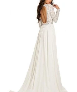 Johnathan Kayne - 8013 Embellished Lace Velvet Gown 15 Johnathan Kayne - 8013 Embellished Lace Velvet Gown