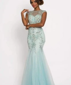 Johnathan Kayne - 9039 Jeweled Cap Sleeve Illusion Gown 21 Johnathan Kayne - 9039 Jeweled Cap Sleeve Illusion Gown