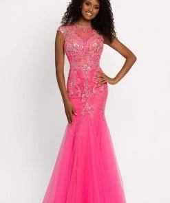 Johnathan Kayne - 9039 Jeweled Cap Sleeve Illusion Gown 22 Johnathan Kayne - 9039 Jeweled Cap Sleeve Illusion Gown