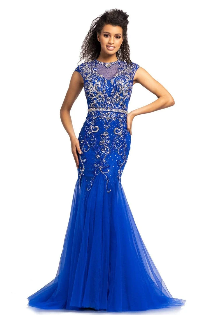 Johnathan Kayne - 9039 Jeweled Cap Sleeve Illusion Gown 7 Johnathan Kayne - 9039 Jeweled Cap Sleeve Illusion Gown