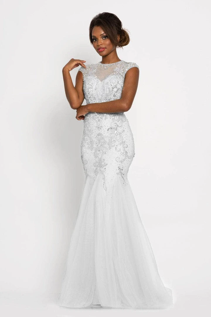 Johnathan Kayne - 9039 Jeweled Cap Sleeve Illusion Gown 13 Johnathan Kayne - 9039 Jeweled Cap Sleeve Illusion Gown