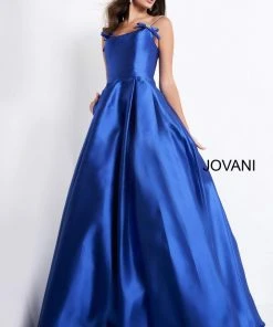 Jovani - 00199 Embellished Scoop Mikado Ballgown