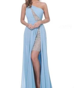 Jovani 02114 - Asymmetric Long Dress