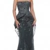 Jovani - 02222 Strapless Ruffled Peplum Sheath Gown 1 Jovani - 02222 Strapless Ruffled Peplum Sheath Gown