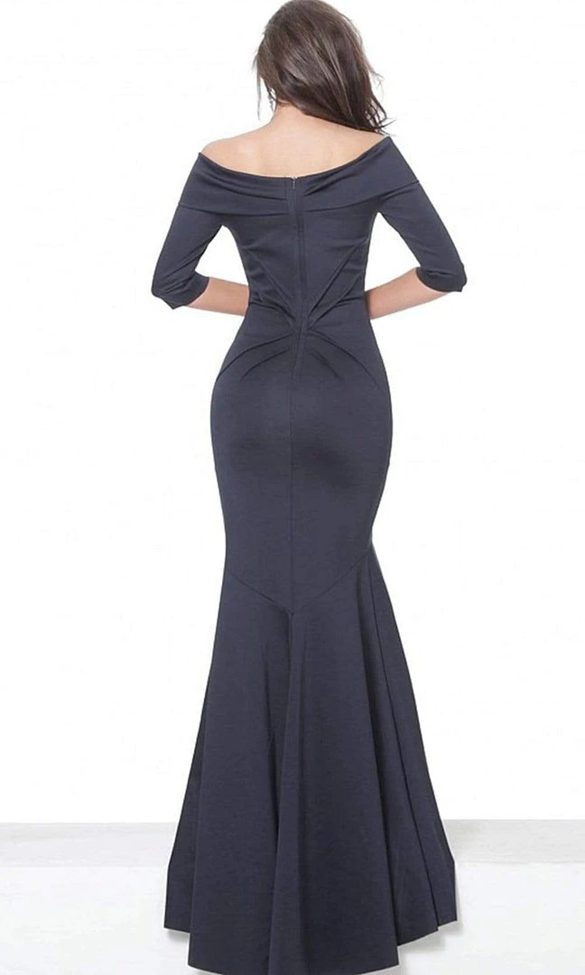 Jovani - 02760 Foldover Draped Off Shoulder Long Dress 4 Jovani - 02760 Foldover Draped Off Shoulder Long Dress