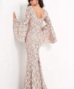 Jovani 03352 - Lace Long Formal Dress 10 Jovani 03352 - Lace Long Formal Dress