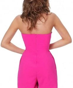 Jovani - 03827 Strapless Straight Neckline Formal Evening Romper 8 Jovani - 03827 Strapless Straight Neckline Formal Evening Romper