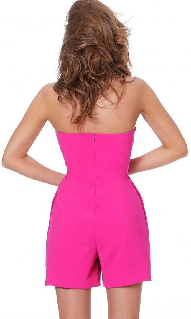 Jovani - 03827 Strapless Straight Neckline Formal Evening Romper 4 Jovani - 03827 Strapless Straight Neckline Formal Evening Romper