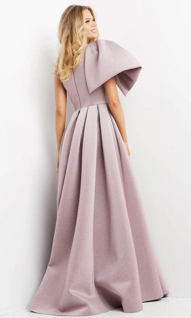 Jovani 04362 - Asymmetric Pleated Evening Gown 4 Jovani 04362 - Asymmetric Pleated Evening Gown