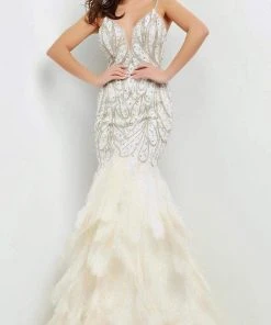 Jovani - 04625 Jeweled Tier-Ornate Dress 8 Jovani - 04625 Jeweled Tier-Ornate Dress