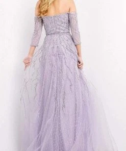 Jovani - 04632 Enchanting Beaded Off Shoulder Gown