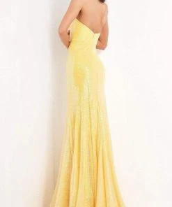 Jovani - 04831 Strapless Peaked V-Neck Sequin Mermaid Gown 6 Jovani - 04831 Strapless Peaked V-Neck Sequin Mermaid Gown