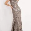 Jovani - 05076 One Shoulder Sequin Embroidered Mermaid Gown 1 Jovani - 05076 One Shoulder Sequin Embroidered Mermaid Gown