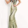 Jovani - 05103 Sequin Embellished Plunging V Neck Gown 2 Jovani - 05103 Sequin Embellished Plunging V Neck Gown