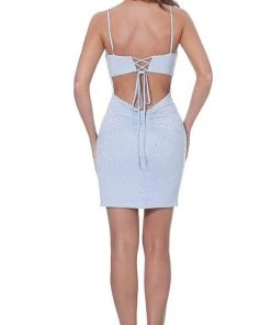 Jovani - 05513 Beaded Plunging V-Neck Fitted Dress 8 Jovani - 05513 Beaded Plunging V-Neck Fitted Dress