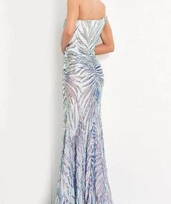 Jovani - 05664 One Shoulder Sequin Sheath Dress