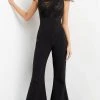 Jovani 05676 - Ruched Asymmetric Evening Jumpsuit 2 Jovani 05676 - Ruched Asymmetric Evening Jumpsuit