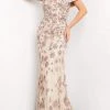 Jovani - 06169 Floral Ornate Sweetheart Mermaid Dress