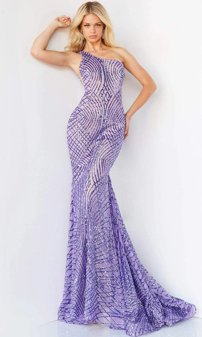 Jovani - 06517 One Shoulder Sequin Embellished Dress 7 Jovani - 06517 One Shoulder Sequin Embellished Dress